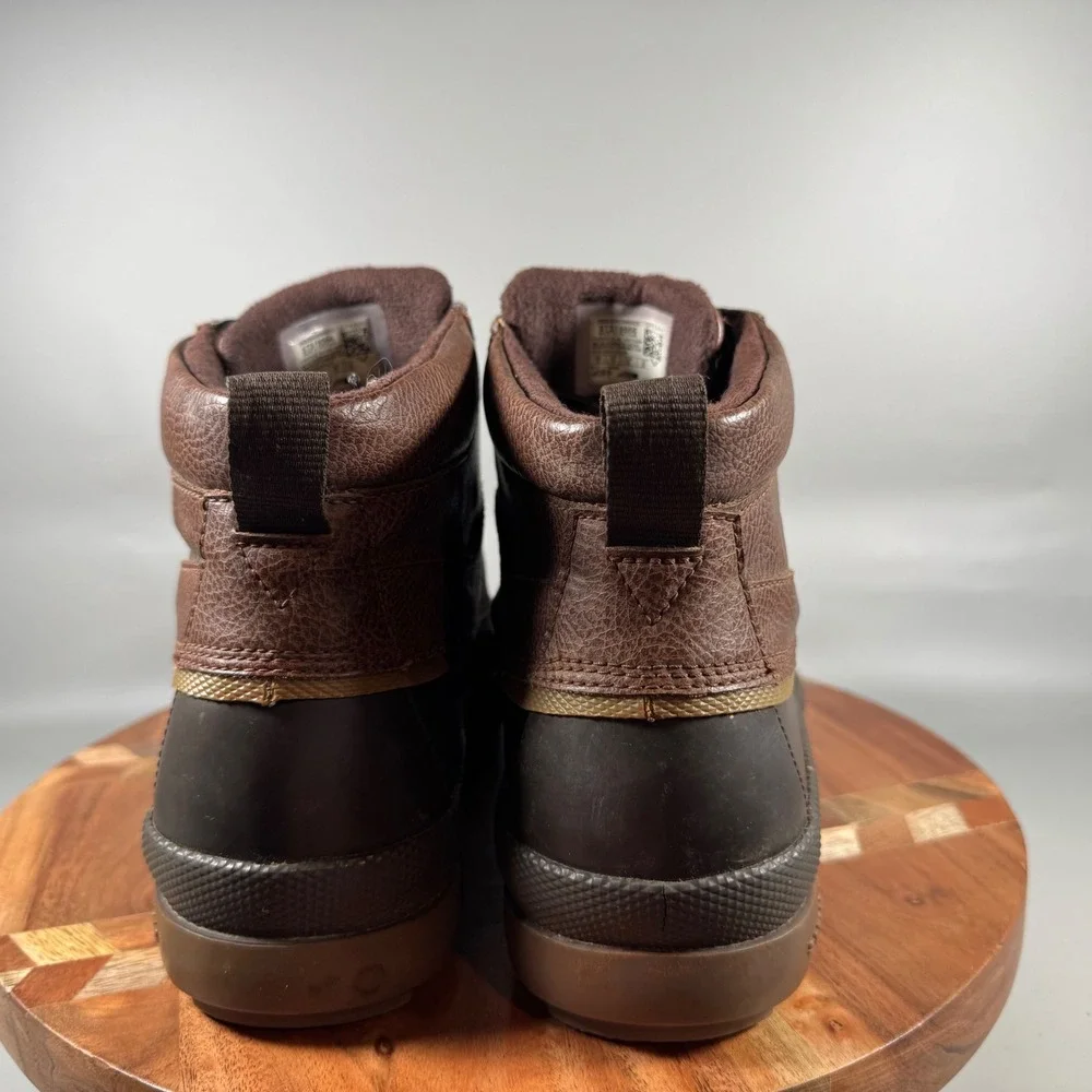 Sperry Top-Sider Avenue Duck Boot Mens 10 Brown Waterproof Leather STS19556
